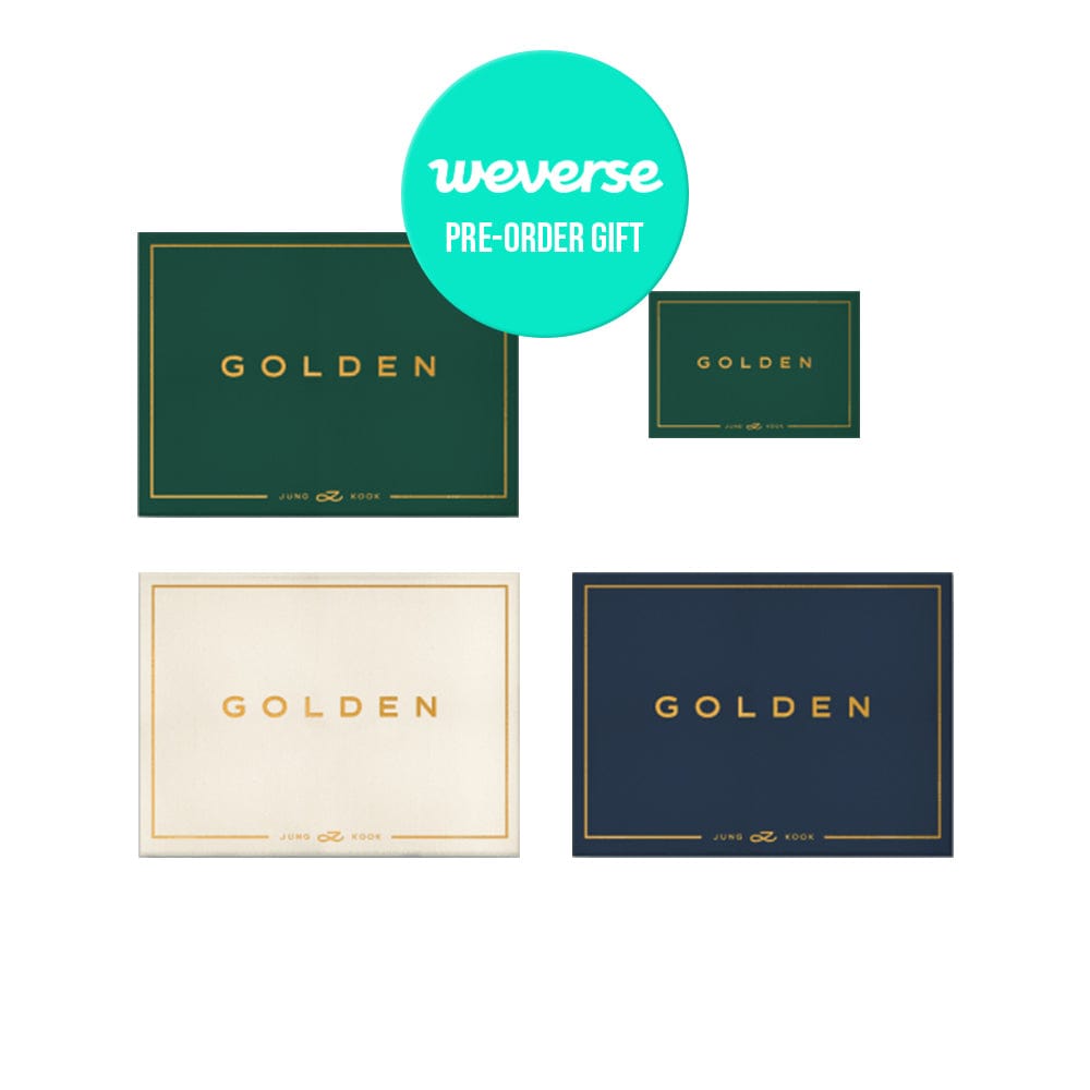 (+Weverse 特典) BTS JUNG KOOK - GOLDEN (SET) + GOLDEN (Weverse Album Ver.)