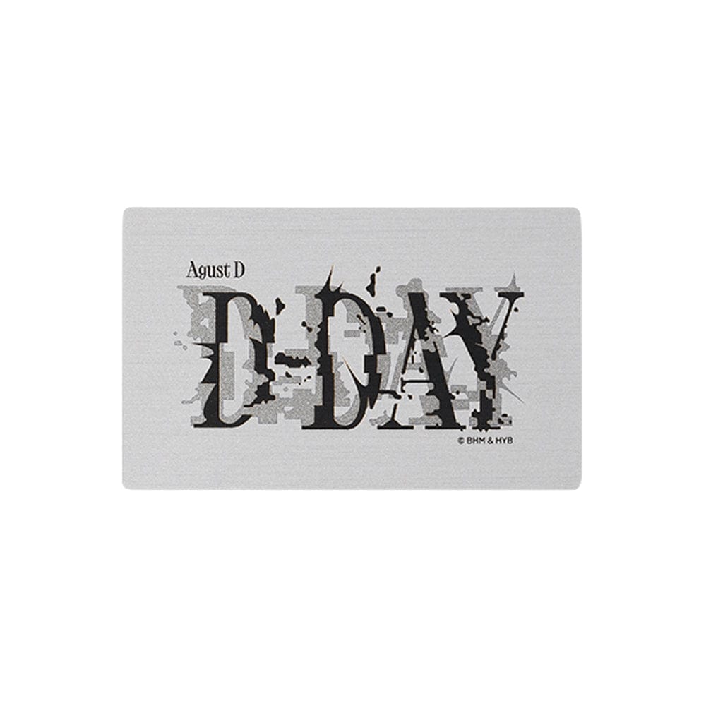 BTS MD / GOODS BTS SUGA - DDAY METAL PHOTO CARD 700