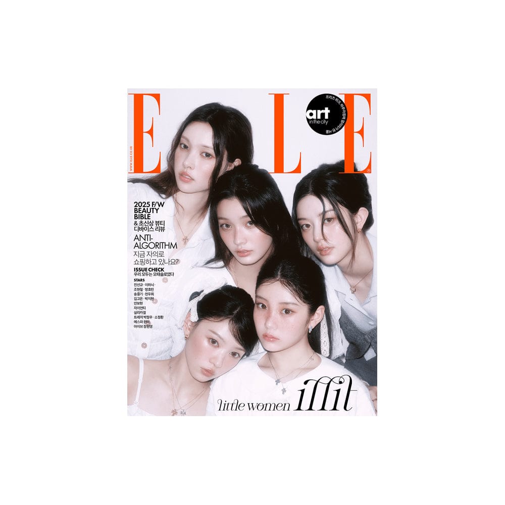 ILLIT MD / GOODS F(グループ ELLE文字 オレンジ) 【和訳付き】 ILLIT - 雑誌 ELLE (2025年9月号)