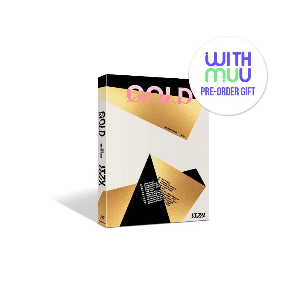 ITZY ALBUM DEEPGOLD Ver + WITHMUU 特典 (+JYP, Withmuu 特典) ITZY - 2nd アルバム GOLD (STANDARD VER.)