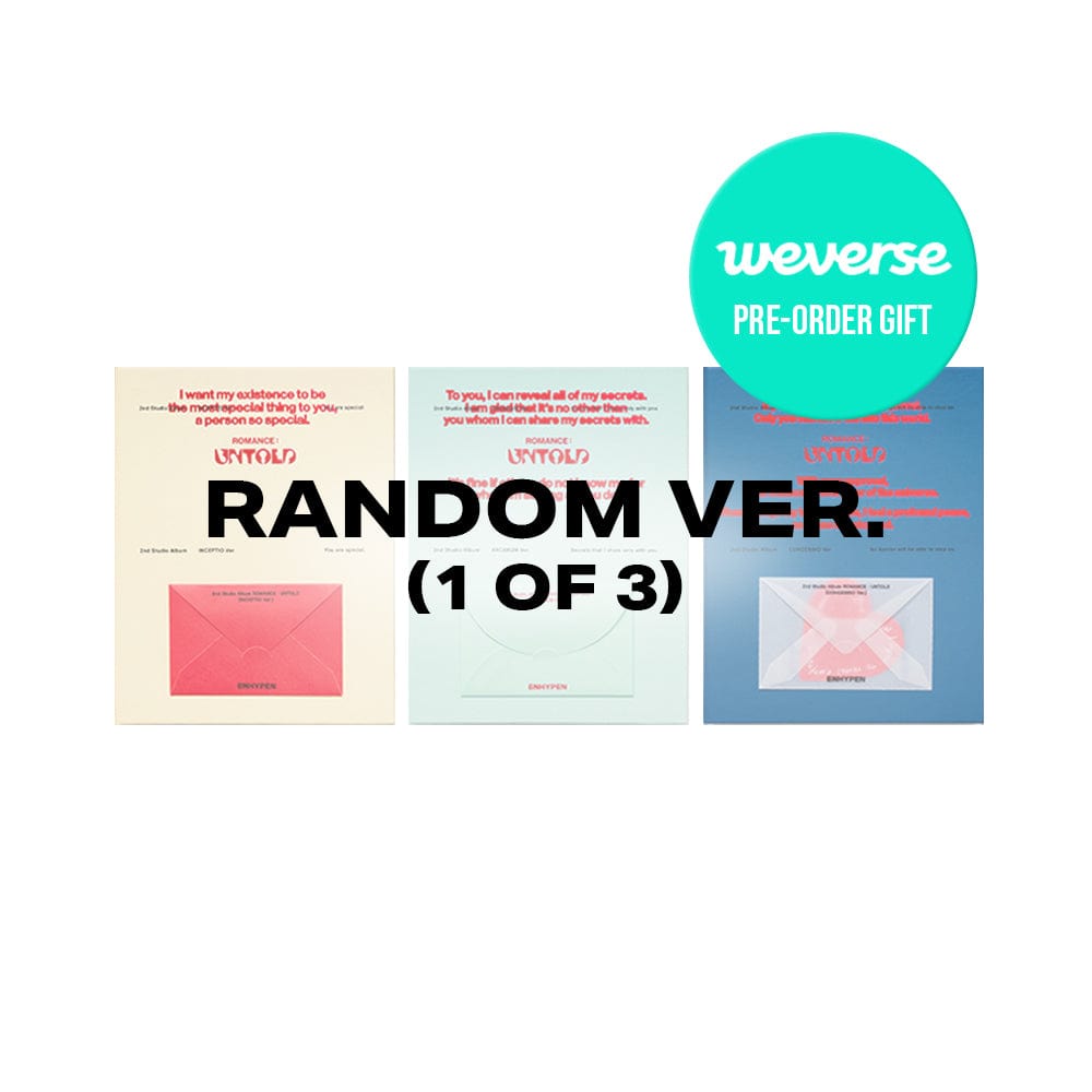 KPOPMERCH JP RANDOM + WEVERSE POB ENHYPEN - ROMANCE : UNTOLD
