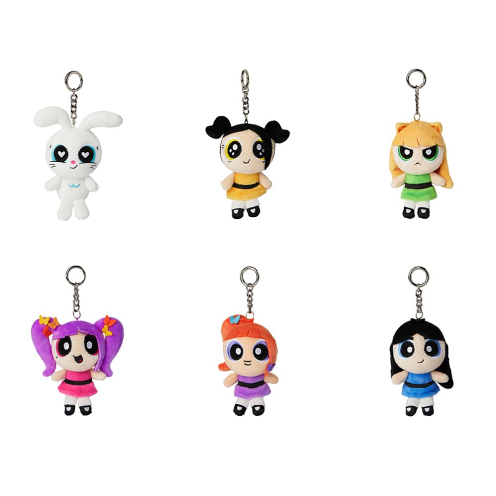 NEWJEANS - LINE FRIENDS THE POWERPUFF GIRLS X BAGチャーム ぬいぐるみキーホルダー - BUNNY