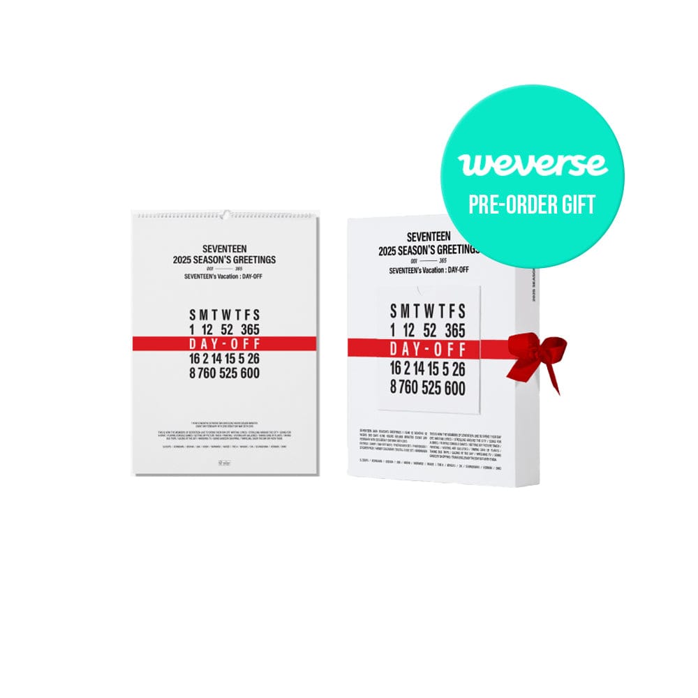 SEVENTEEN MD / GOODS Weverse特典付き SEVENTEEN - 2025 シーズングリーティング + 壁掛けカレンダー SET