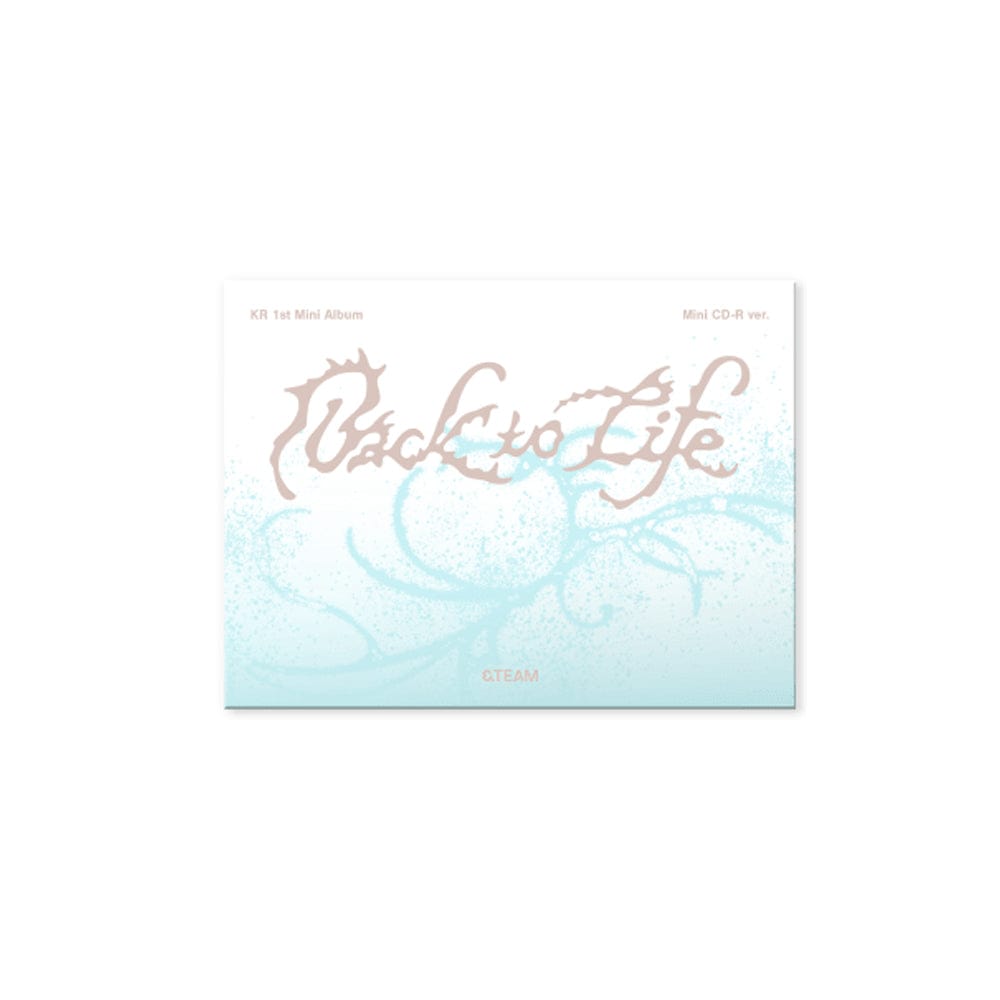&TEAM Back to Life 50枚 mini CD 本体 新品未開封 &TEAM - KR 1st アルバム Back to Life (Mini CD-R ver.)