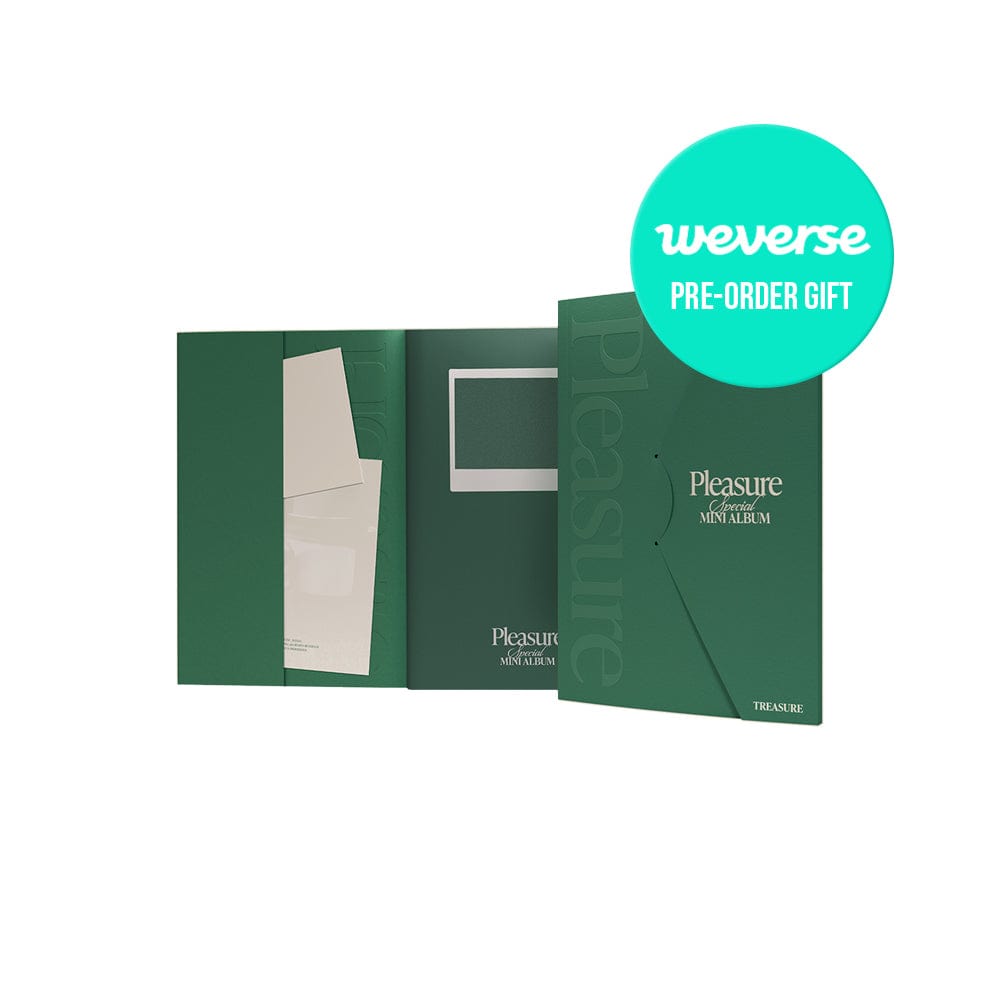 TREASURE ALBUM GREEN + WEVERSE 特典付き 特典選択 TREASURE - PLEASURE