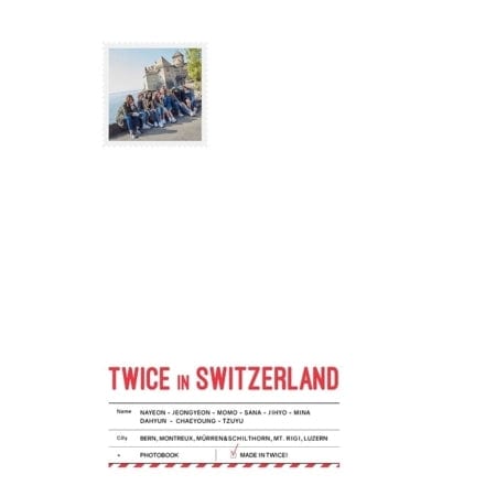 OUTLET】 TWICE - TWICE TV5 : TWICE IN SWITZERLAND フォトブック
