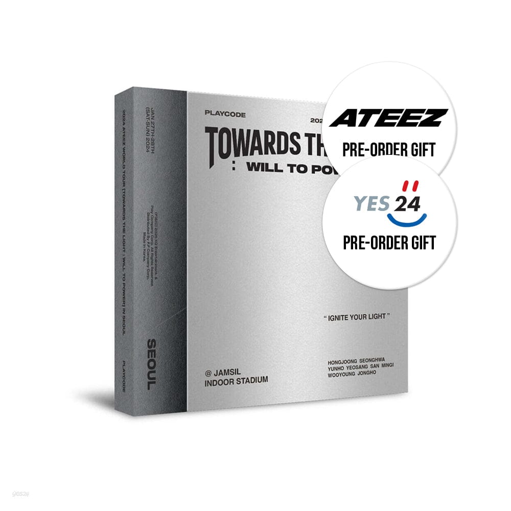 ATEEZ DVD / BLU-RAY ATEEZ -2024 ATEEZ WORLD TOUR [TOWARDS THE LIGHT : WILL TO POWER] IN SEOUL PLAYCODE