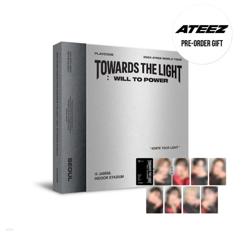 ATEEZ DVD / BLU-RAY ATEEZ -2024 ATEEZ WORLD TOUR [TOWARDS THE LIGHT : WILL TO POWER] IN SEOUL PLAYCODE
