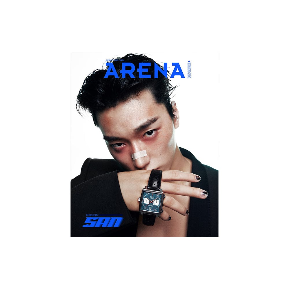 和訳付き) 雑誌 Arena Homme+ 表紙 ATEEZ SAN (2025年8月号)