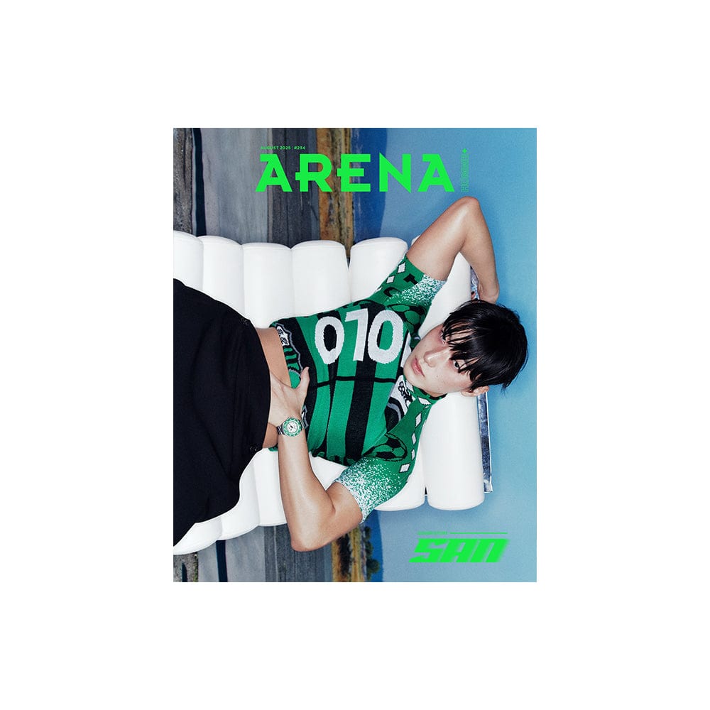 和訳付き) 雑誌 Arena Homme+ 表紙 ATEEZ SAN (2025年8月号)