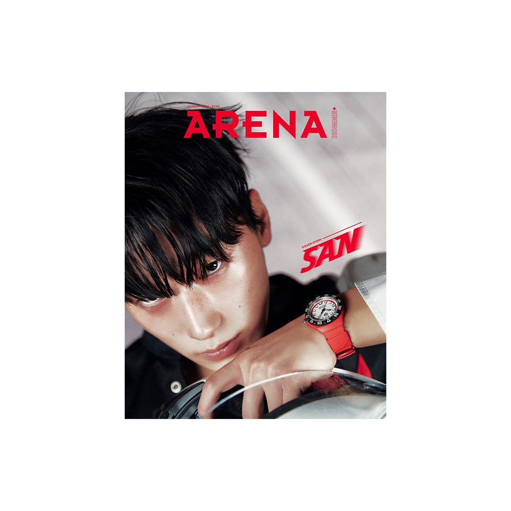 和訳付き) 雑誌 Arena Homme+ 表紙 ATEEZ SAN (2025年8月号)