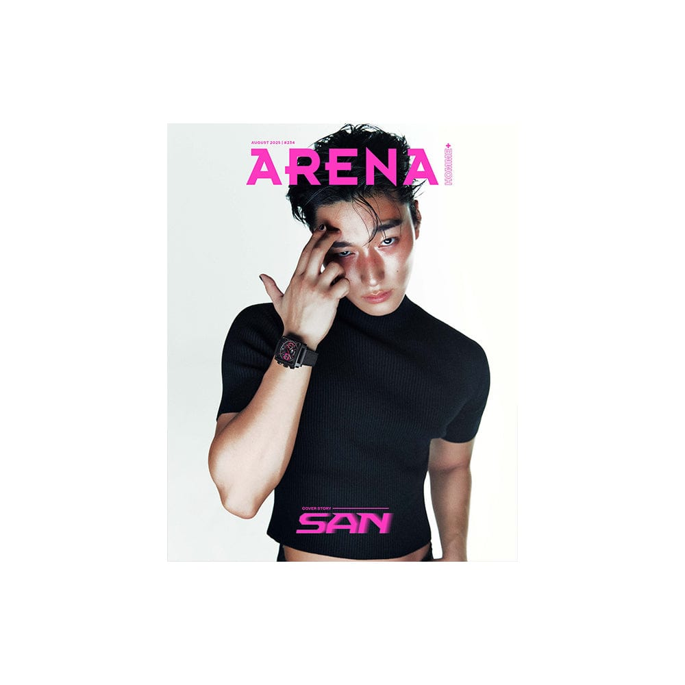 和訳付き) 雑誌 Arena Homme+ 表紙 ATEEZ SAN (2025年8月号)