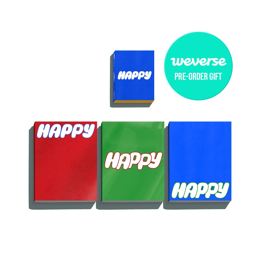 BTS ALBUM Early Bird Weverse POB BTS JIN - 'Happy' (Set) + 'Happy' (Weverse Albums ver.) Set