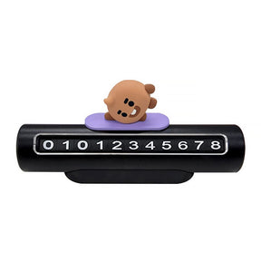 BTS MD / GOODS BTS - BT21 Baby Figure Phone Number Plate for Vehicles LINE FRIENDS
