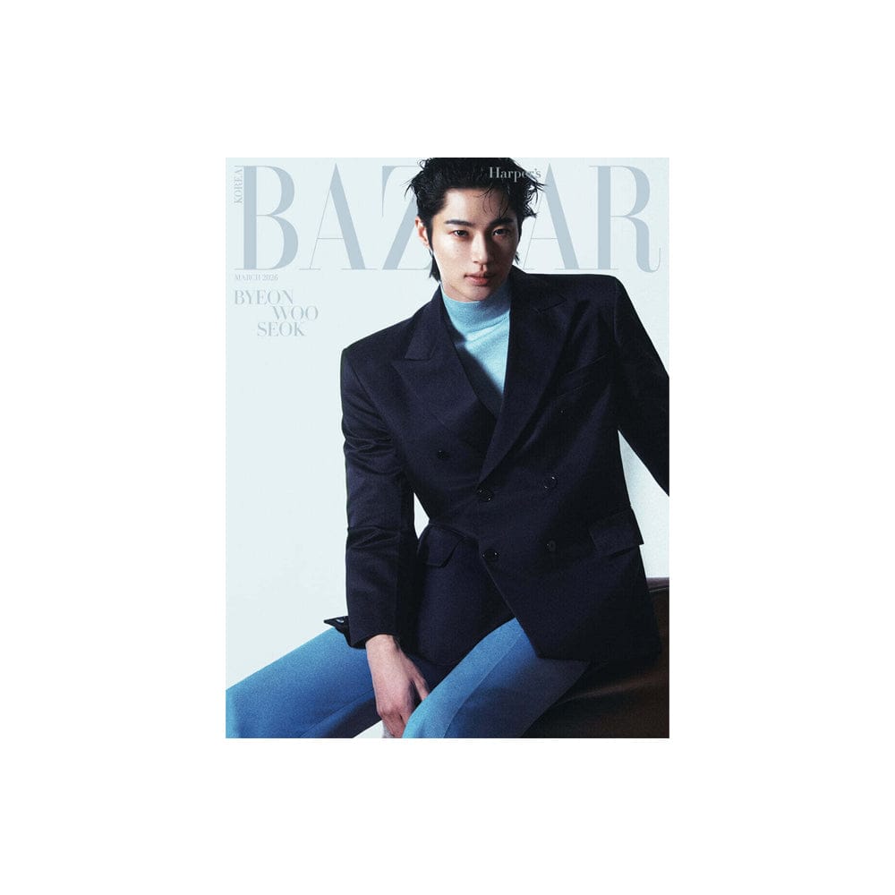 Byeon Woo Seok Magazine C ピョン・ウソク - 雑誌 HARPER'S BAZAAR 2026年3月号