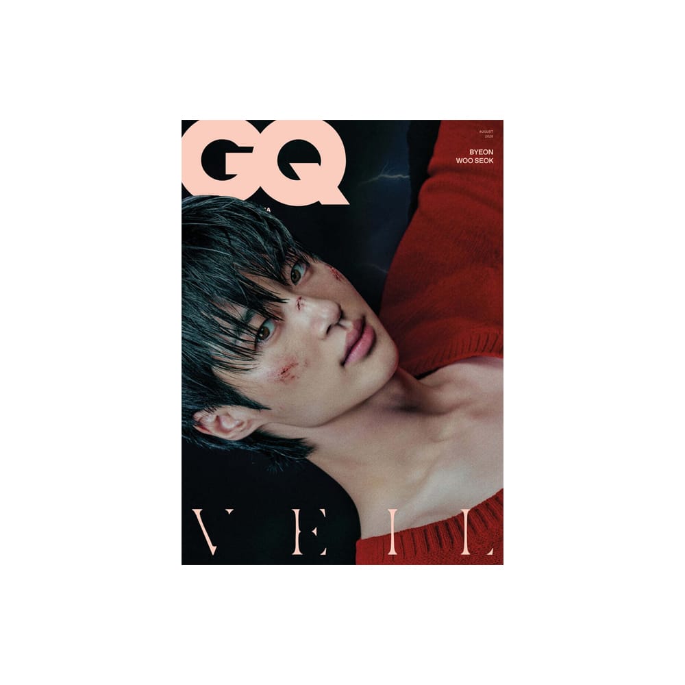 Byeon Woo Seok Magazine ピョン・ウソク - 雑誌 GQ 2026年 8月号 (トレカ・和訳つき)