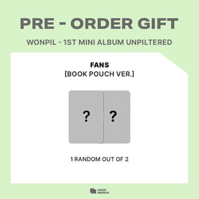 DAY6 ALBUM DAY6 WONPIL - 1st Mini Album [UNPILTERED] BOOK POUCH VER.