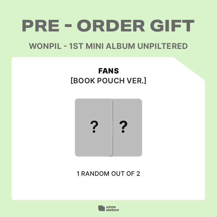 DAY6 ALBUM DAY6 WONPIL - 1st Mini Album [UNPILTERED] BOOK POUCH VER.