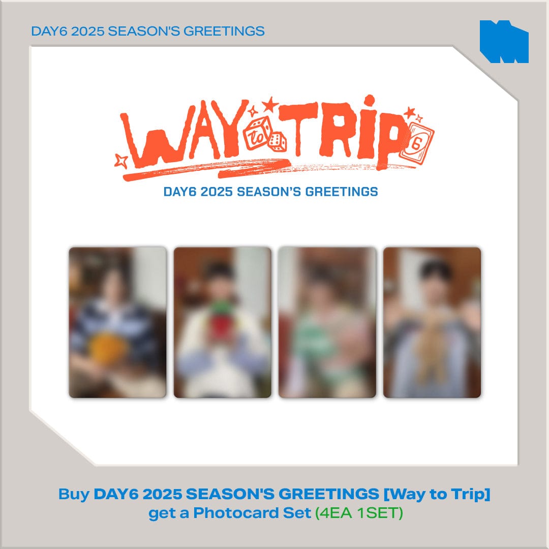 DAY6 MD / GOODS [+KPOPMERCH 特典] DAY6 - 2025 シーズングリーティング [WAY to TRiP]