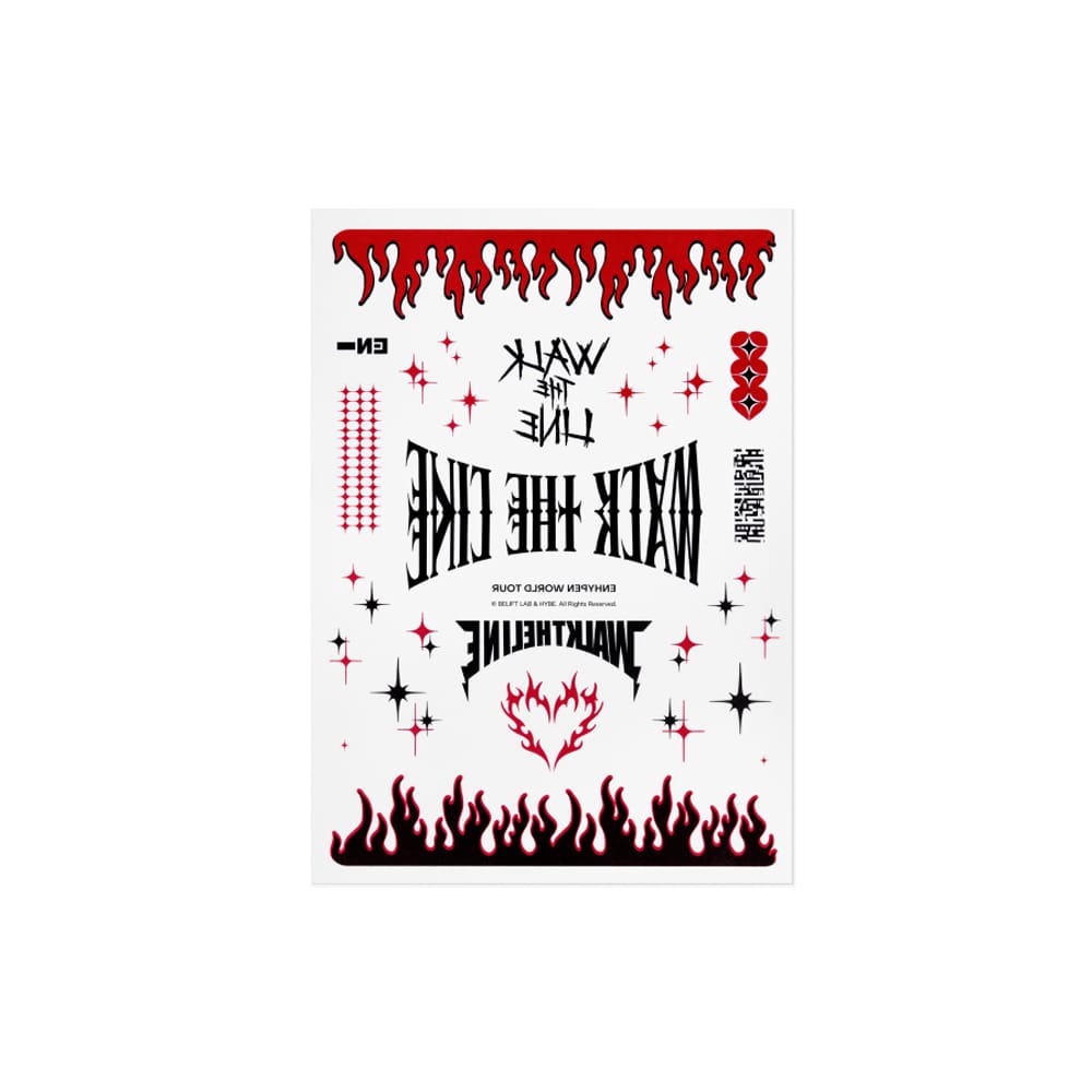 ENHYPEN MD / GOODS ENHYPEN - [WALK THE LINE] Tattoo Sticker