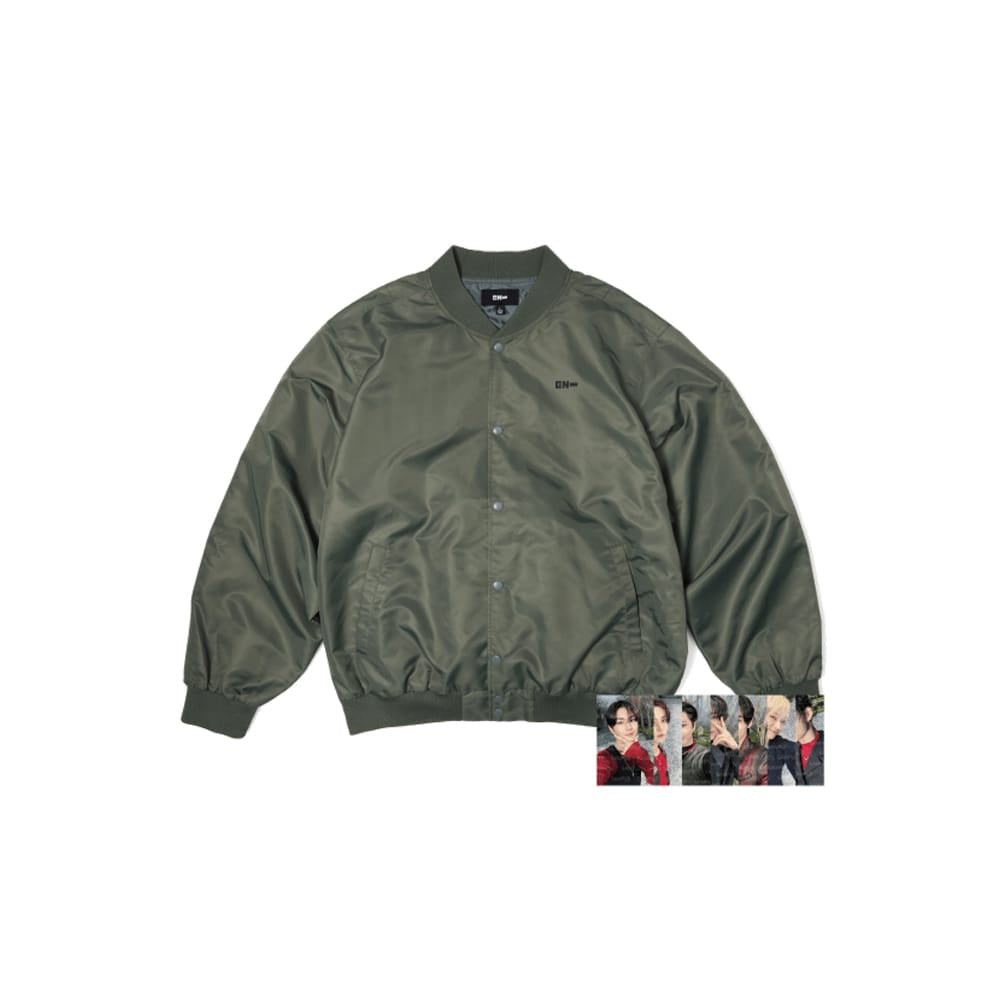 ENHYPEN MD / GOODS Large 【OUTLET】ENHYPEN [WALK THE LINE] STADIUM JACKET スタジアムジャケット