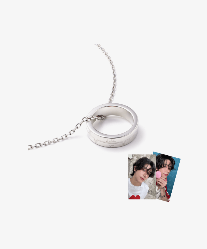 ENHYPEN UNTOLD リングネックレス トレカ付き ジョンウォン ENHYPEN - Ring Necklace (JUNGWON) [ROMANCE : UNTOLD Official MD