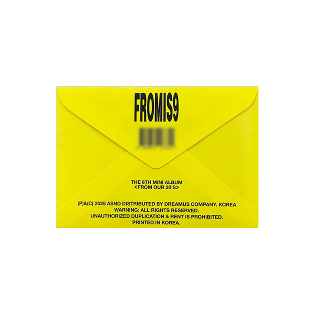 fromis_9 ALBUM from ver fromis_9 - 6th ミニアルバム [FROM OUR 20'S] [POSTCARD VER.]