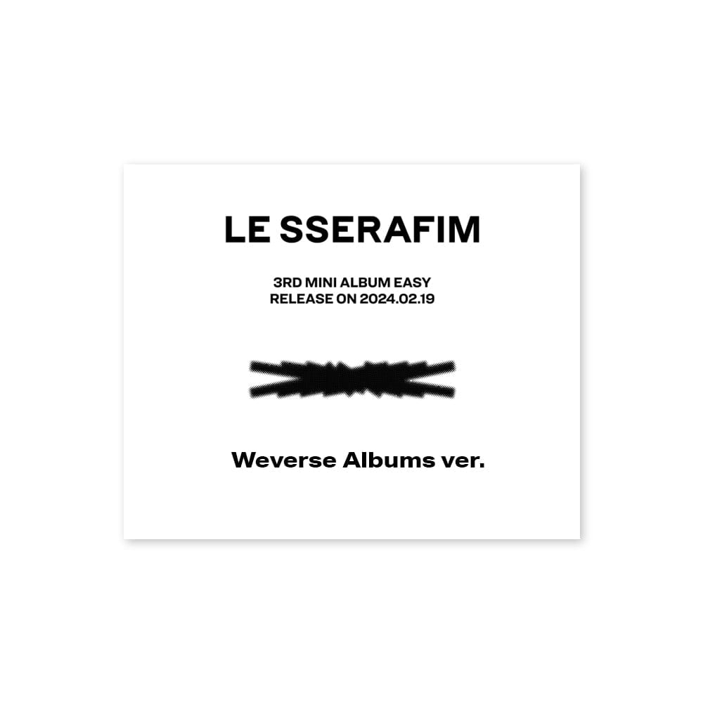 LE SSERAFIM ALBUM LE SSERAFIM - 3rd ミニアルバム EASY (Weverse Album Ver.)