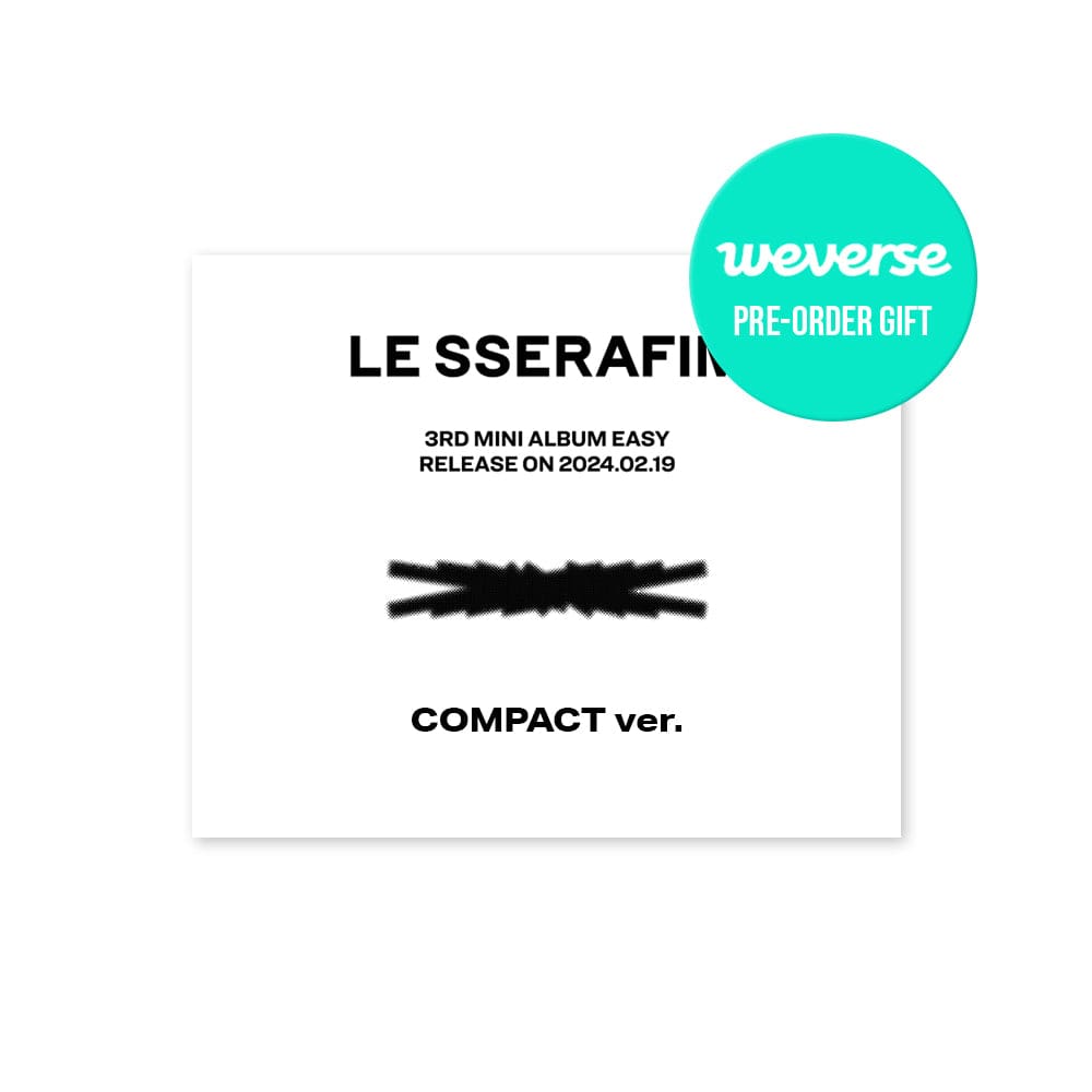 LE SSERAFIM ALBUM (+Weverse 特典) LE SSERAFIM - 3rd ミニアルバム EASY (COMPACT Ver.)