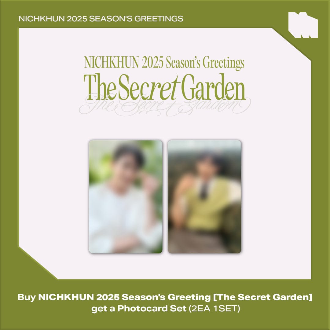 NICHKHUN MD / GOODS [+KPOPMERCH 特典] NICHKHUN ニックン - 2025 Season's Greetings [The Secret Garden]