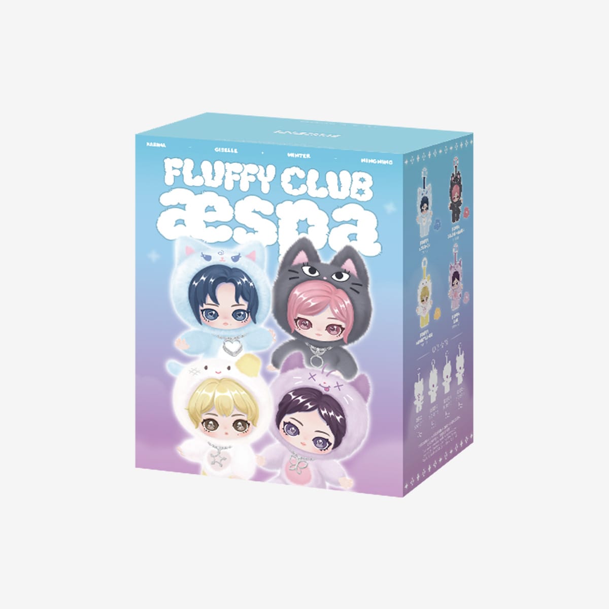 POP MART MD / GOODS Single Box POP MART aespa - Fluffy Club Series Plush Keyring