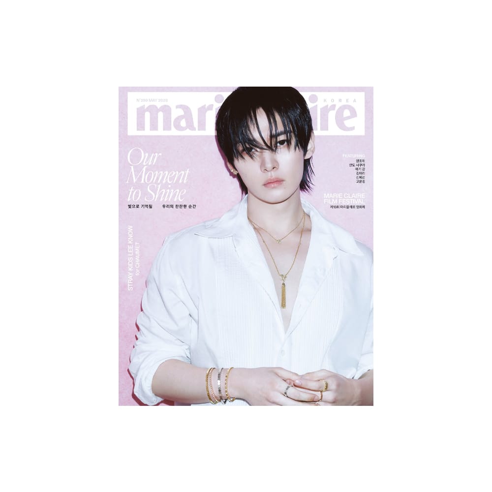 和訳付き】StrayKids Lee know - marie claire 2026年5月号 表紙 リノ