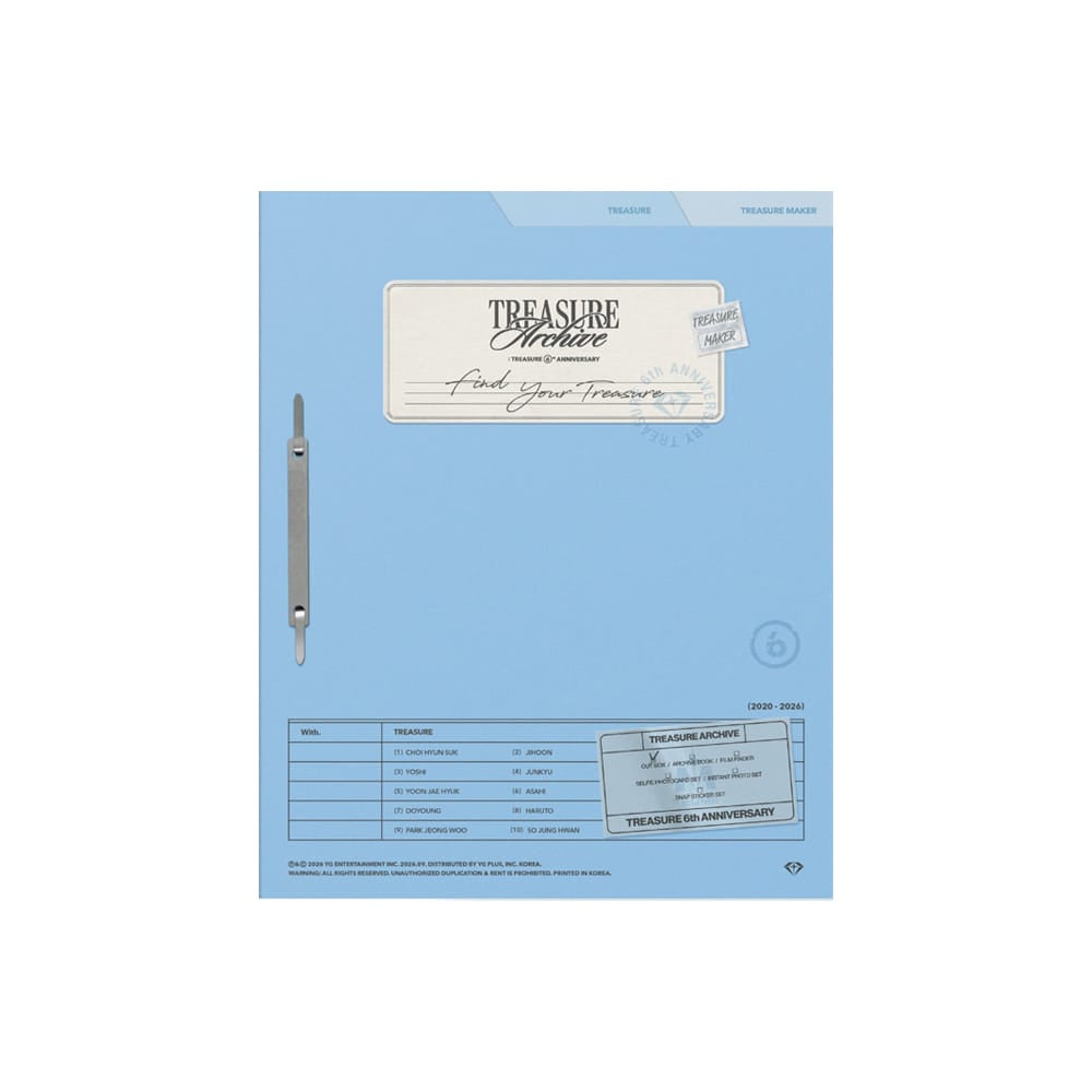 TREASURE PHOTOBOOK TREASURE - TREASURE ARCHIVE : TREASURE 6TH ANNIVERSARY