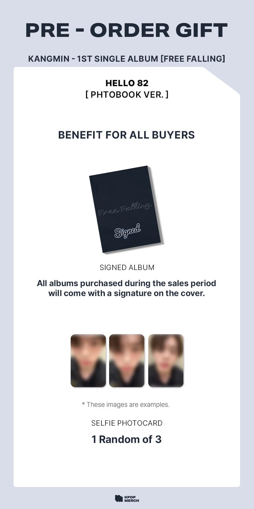 VERIVERY ALBUM 【直筆サイン入り！】KANGMIN - 1st Single [FREE FALLING] (PHOTOBOOK VER.)