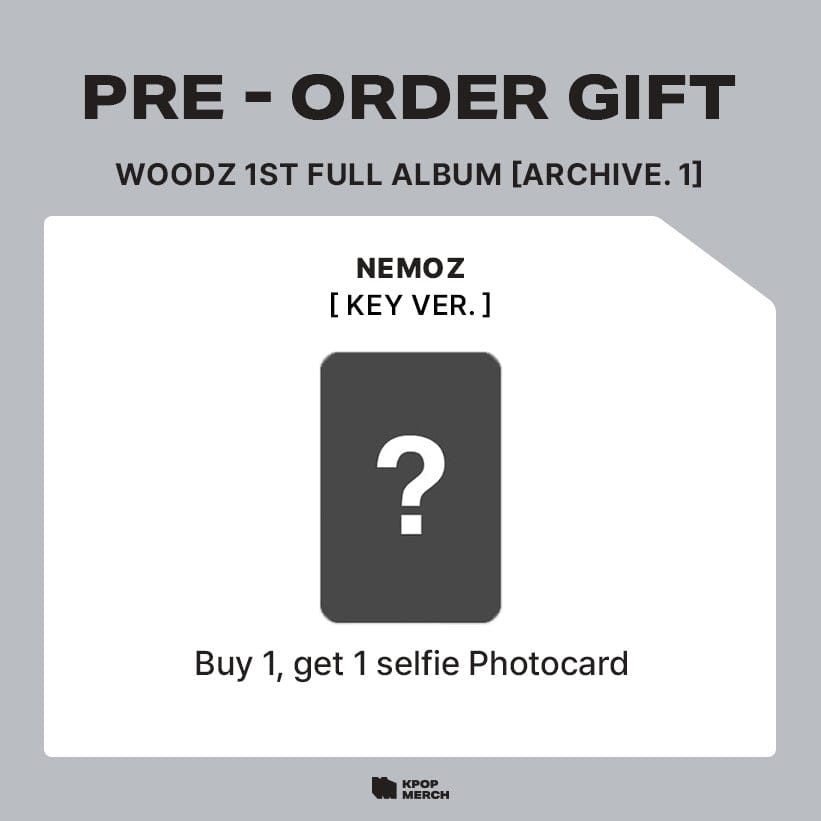 WOODZ ALBUM NEMOZ特典付き WOODZ - 1ST FULL ALBUM [ARCHIVE. 1] (KEY VER.) 限定盤